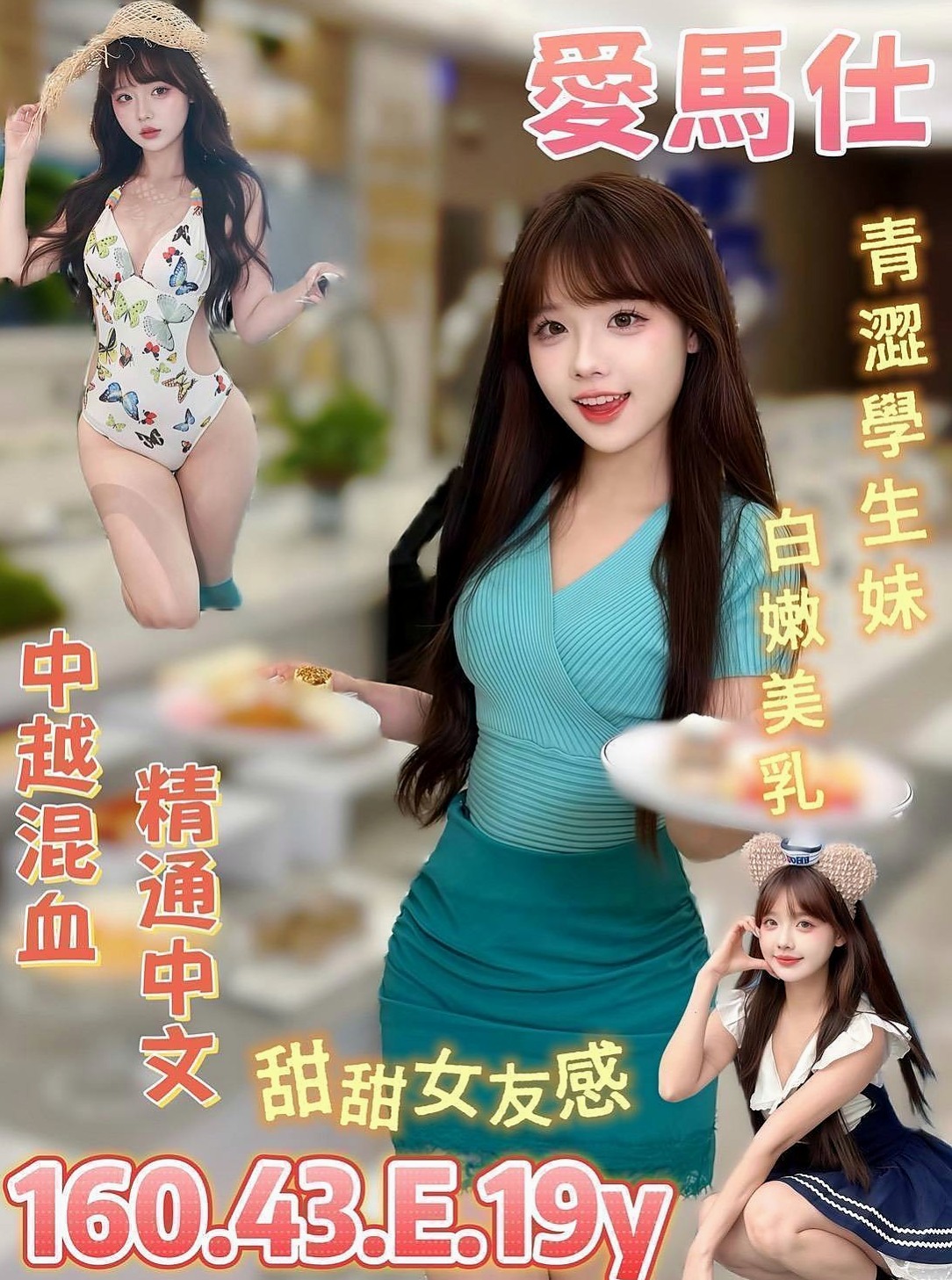 燕巢按摩外送：豬豬 |營銷部助理|167cm|46kg|D杯|20y|